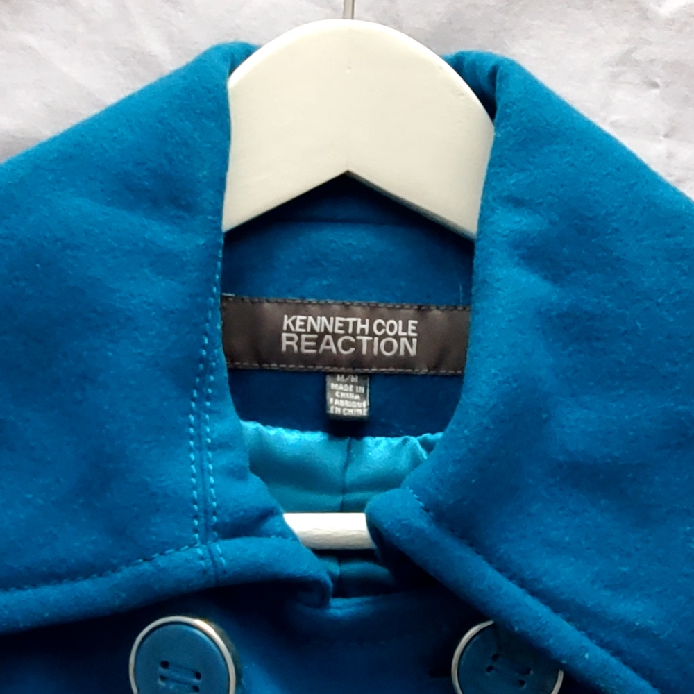 Kenneth Cole Coat Reaction size M Blue - Picture 2 of 4